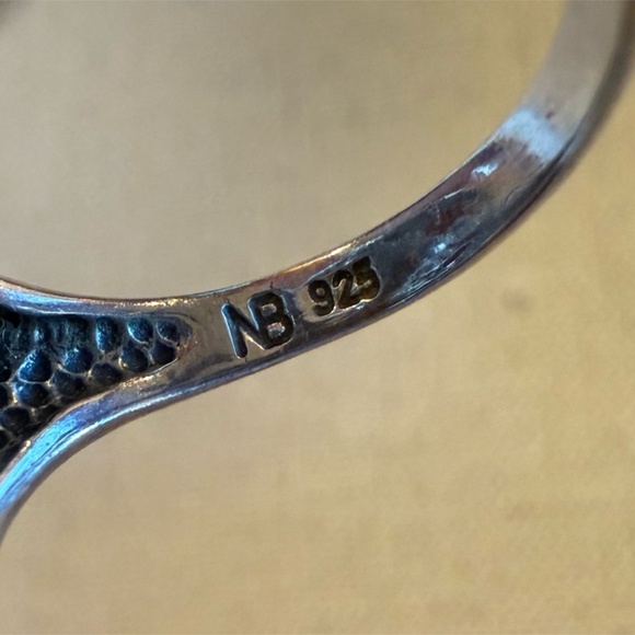 Vintage Nicky Butler 925 Sterling Silver Multi Gemstone Crown Ring Size 9 - Picture 6 of 8